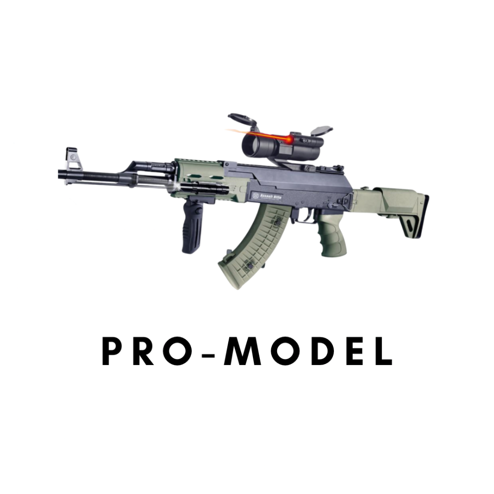 AK-47 PRO MODEL - GelBlaster Elektrisk Gevær